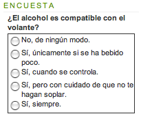 Encuesta conducción-alcohol