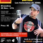 El Operario del Humor rompiendo barreras: «Las historietas de Jona» en el Teatre Sagarra Operario del Humor rompiendo barreras: Las historietas de Jona en el Teatre Sagarra