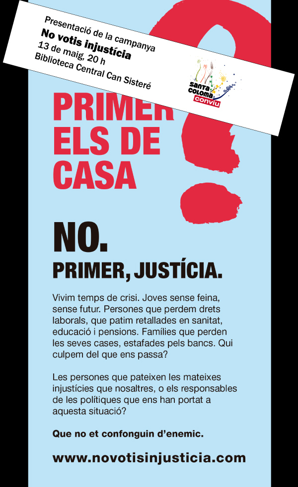 No votis injusticia