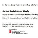 Cita de poetes amb Carmen Borja i Antoni Clapés