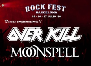 OVERKILL Y MOONSPELL SE UNEN AL CARTEL General